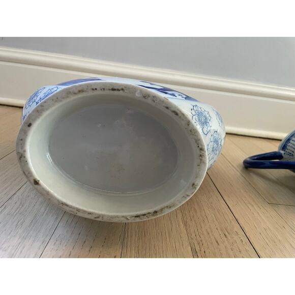 Two's Company Canton Collection Blue & White Vase & Pitcher - Picture 9 of 12